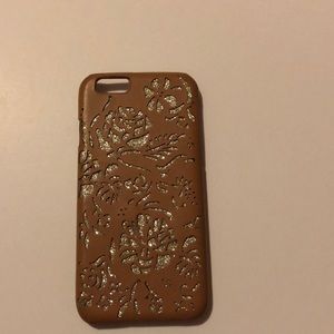 Glittery rose designed iPhone case